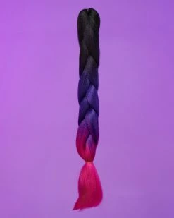 AE Ombre Black/Purple/Blue Braiding Hair Extensions