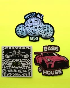 Rave Wonderland House All Night Sticker Pack