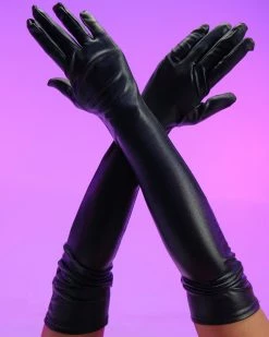 Leg Avenue Satin Elbow-Length Gloves