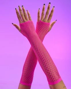 Leg Avenue Fishnet Fingerless Gloves -ravewonder shop RW 081222 49