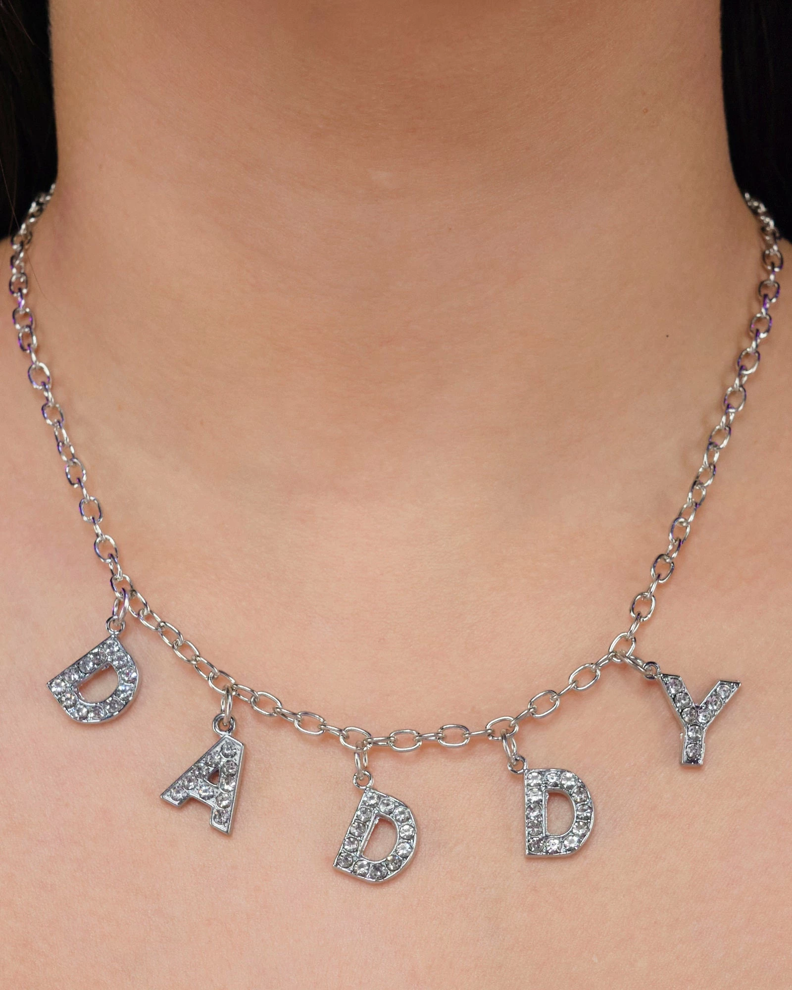 AE D-A-D-D-Y Rhinestone Necklace 2 AE D-A-D-D-Y Rhinestone Necklace - Image 2