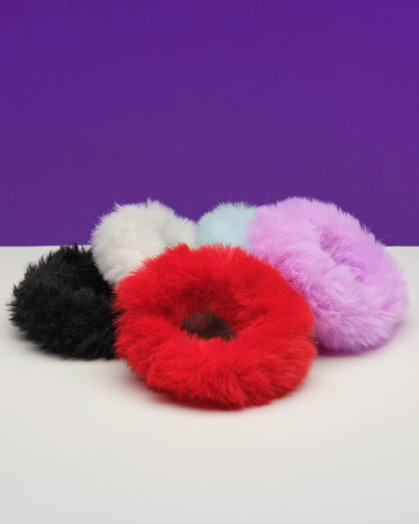 AE 2pc Faux Fur Fuzzy Scrunchie 1 AE 2pc Faux Fur Fuzzy Scrunchie