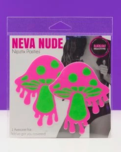 Melty Shroom UV Blacklight Neva Nude Pasties