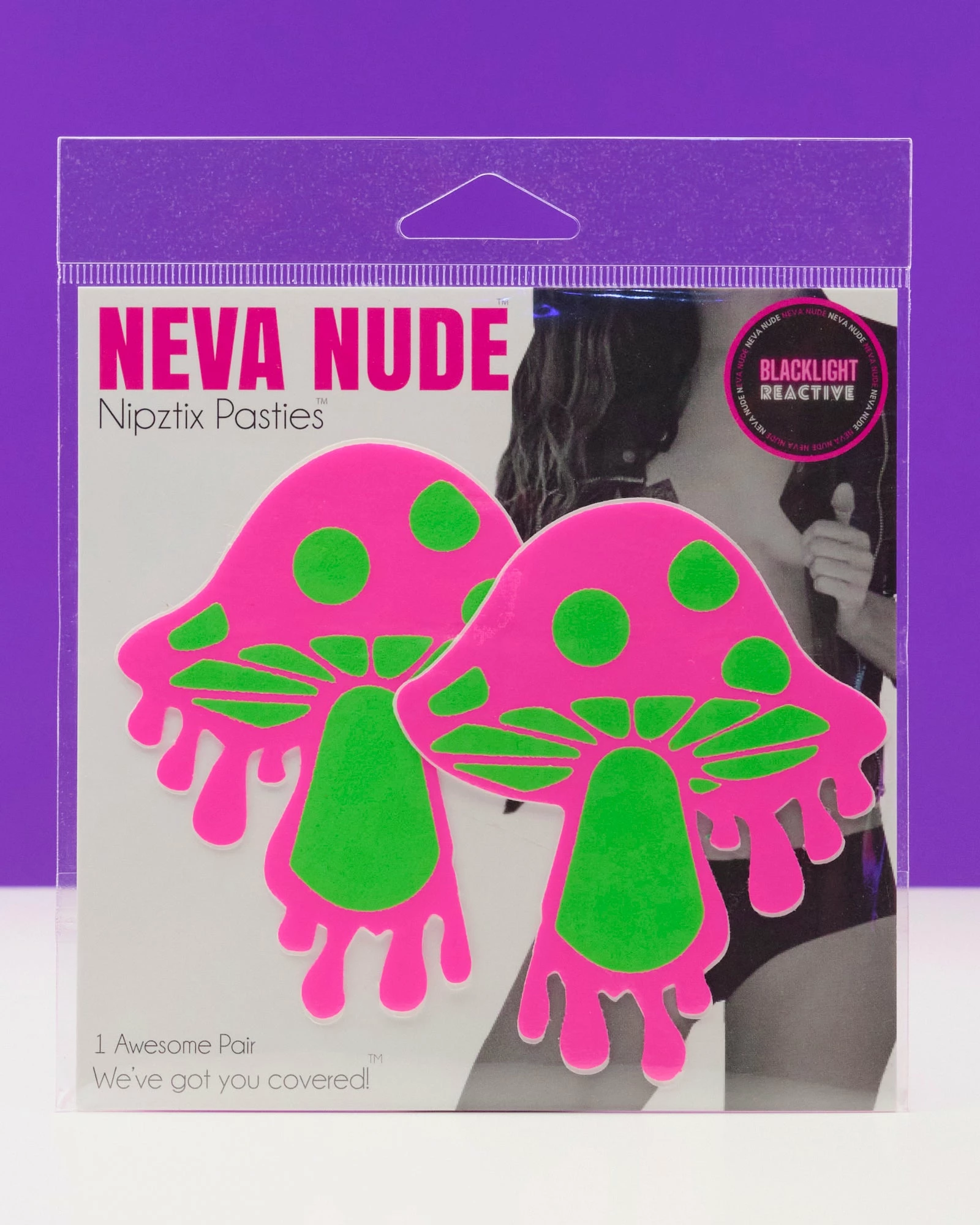 Melty Shroom UV Blacklight Neva Nude Pasties 1 Melty Shroom UV Blacklight Neva Nude Pasties