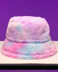 AE Tie Dye Plush Furry Bucket Hat -ravewonder shop RW 090622 15