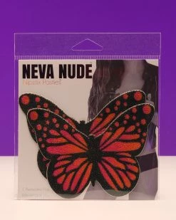 Neva Nude Blacklight Velvet Ombre Butterfly Kisses Pasties
