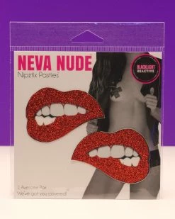 Neva Nude Red Lips Pasties