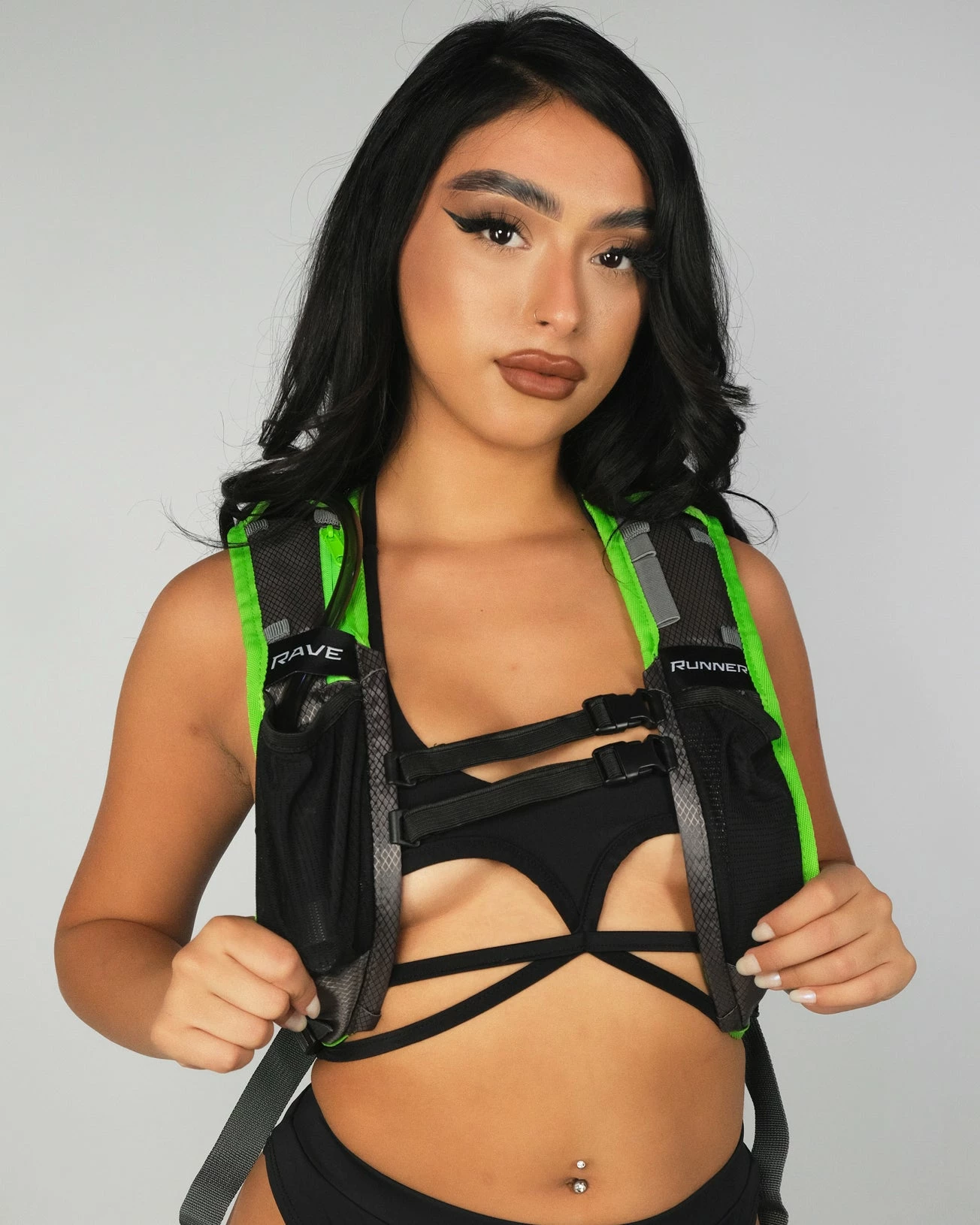 GENZ Gen Z Radiant Neon Gunmetal Backpack 10 GENZ Gen Z Radiant Neon Gunmetal Backpack - Image 8