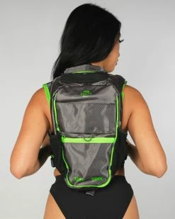 GENZ Gen Z Radiant Neon Gunmetal Backpack 17 GENZ Gen Z Radiant Neon Gunmetal Backpack -ravewonder shop RW 111722 1268