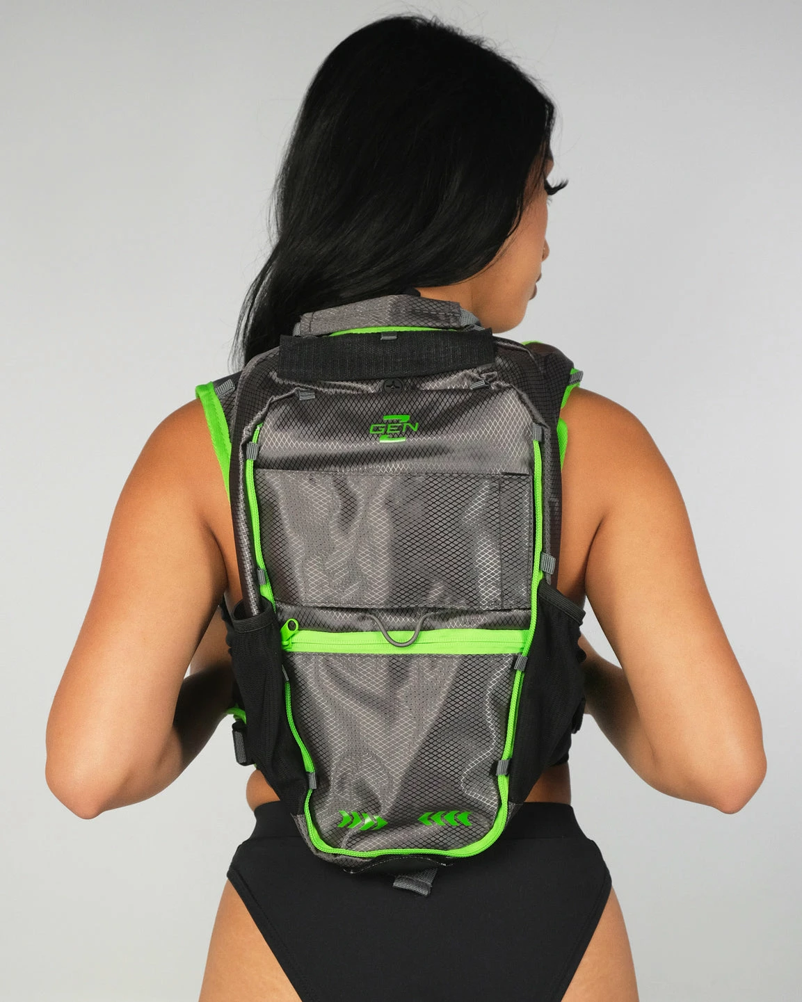 GENZ Gen Z Radiant Neon Gunmetal Backpack 7 GENZ Gen Z Radiant Neon Gunmetal Backpack - Image 5