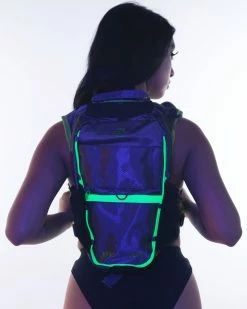 GENZ Gen Z Radiant Neon Gunmetal Backpack 18 GENZ Gen Z Radiant Neon Gunmetal Backpack -ravewonder shop RW 111722 1274