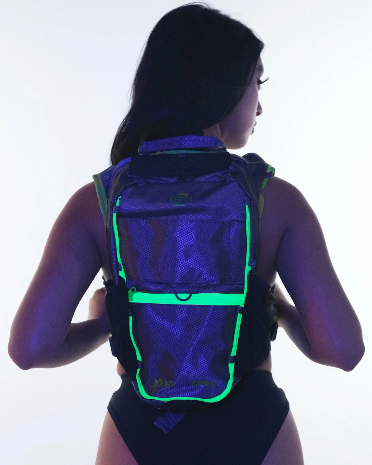 GENZ Gen Z Radiant Neon Gunmetal Backpack 8 GENZ Gen Z Radiant Neon Gunmetal Backpack - Image 6