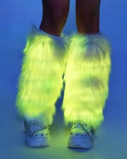 AE Light Up White Fluffies 27 AE Light Up White Fluffies -ravewonder shop RW 121322 348