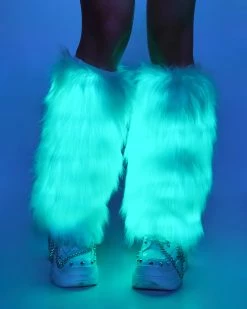 AE Light Up White Fluffies 35 AE Light Up White Fluffies -ravewonder shop RW 121322 351