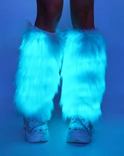 AE Light Up White Fluffies 37 AE Light Up White Fluffies -ravewonder shop RW 121322 355