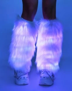 AE Light Up White Fluffies 41 AE Light Up White Fluffies -ravewonder shop RW 121322 364