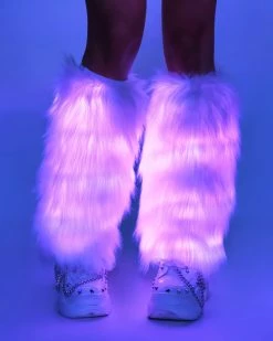 AE Light Up White Fluffies 42 AE Light Up White Fluffies -ravewonder shop RW 121322 365