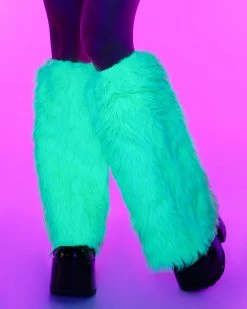 Music Legs Solid Fluffy Leg Warmers -ravewonder shop RW 121322 522