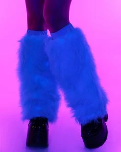 Music Legs Solid Fluffy Leg Warmers -ravewonder shop RW 121322 553