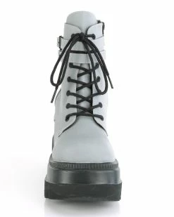 Pleasers Demonia Flash Reflective Stacked Platform Boots 10 Pleasers Demonia Flash Reflective Stacked Platform Boots -ravewonder shop SHAKER 52 GYREFL01