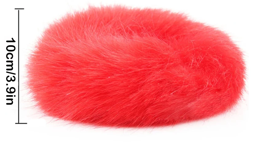 AE 2pc Faux Fur Fuzzy Scrunchie 9 AE 2pc Faux Fur Fuzzy Scrunchie - Image 9