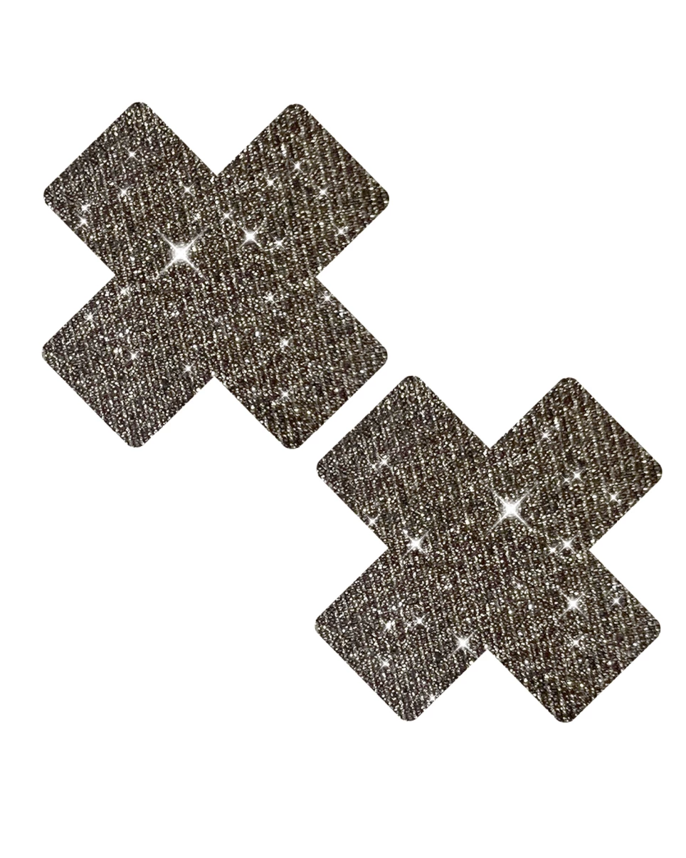 Neva Nude Ballerina Onyx Bling X Pasties 2 Neva Nude Ballerina Onyx Bling X Pasties - Image 2