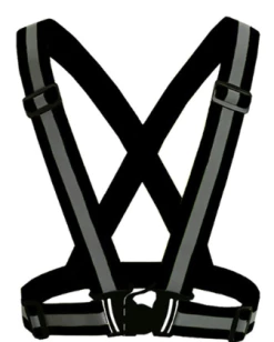 AE Danger Zone Neon Reflective Buckle Vest -ravewonder shop black