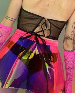 AE Chained And Ribbed Underboob Corset 8 AE Chained And Ribbed Underboob Corset -ravewonder shop blackback