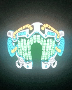 AE Robot Sound Activated LED Mask