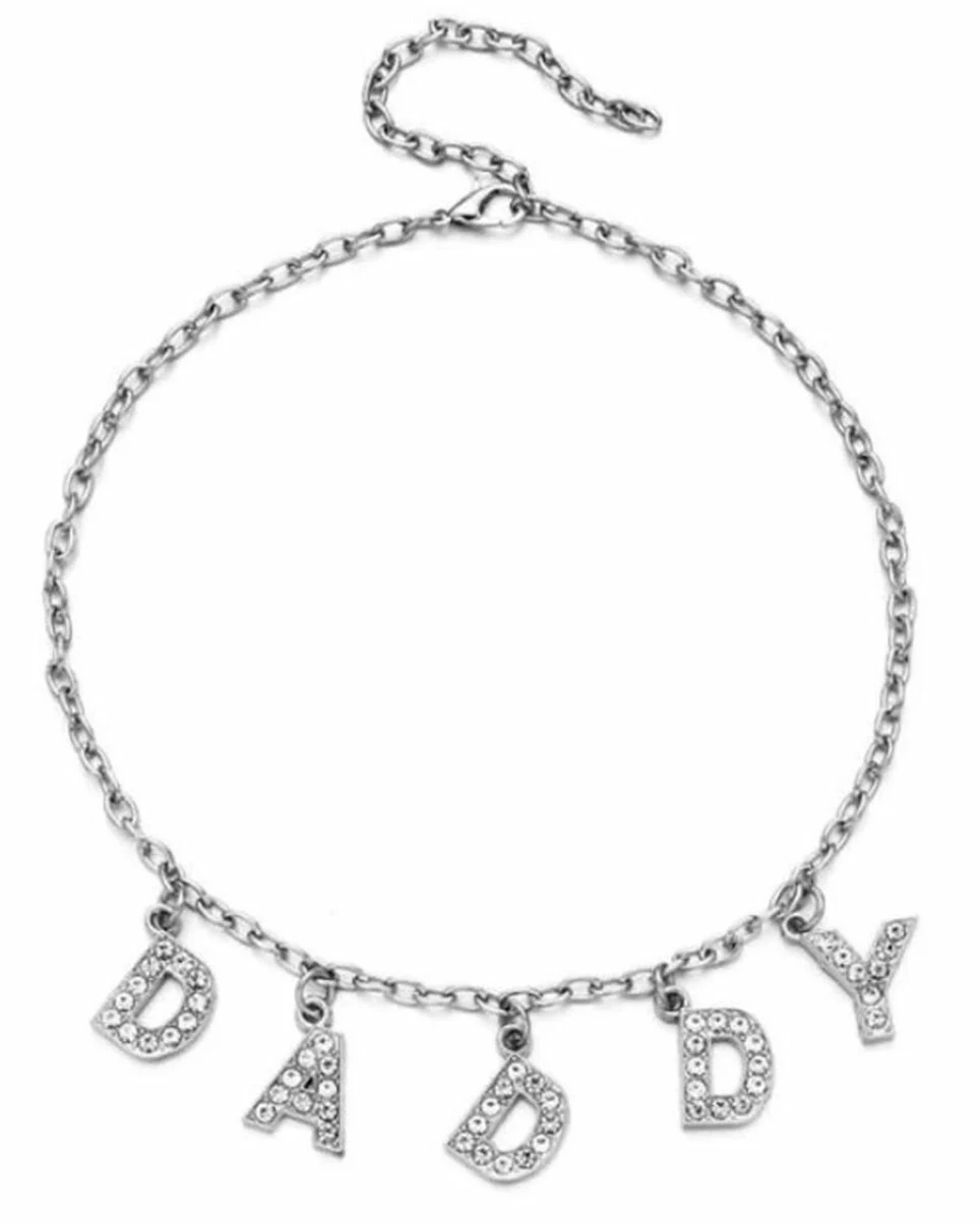 AE D-A-D-D-Y Rhinestone Necklace 3 AE D-A-D-D-Y Rhinestone Necklace - Image 3