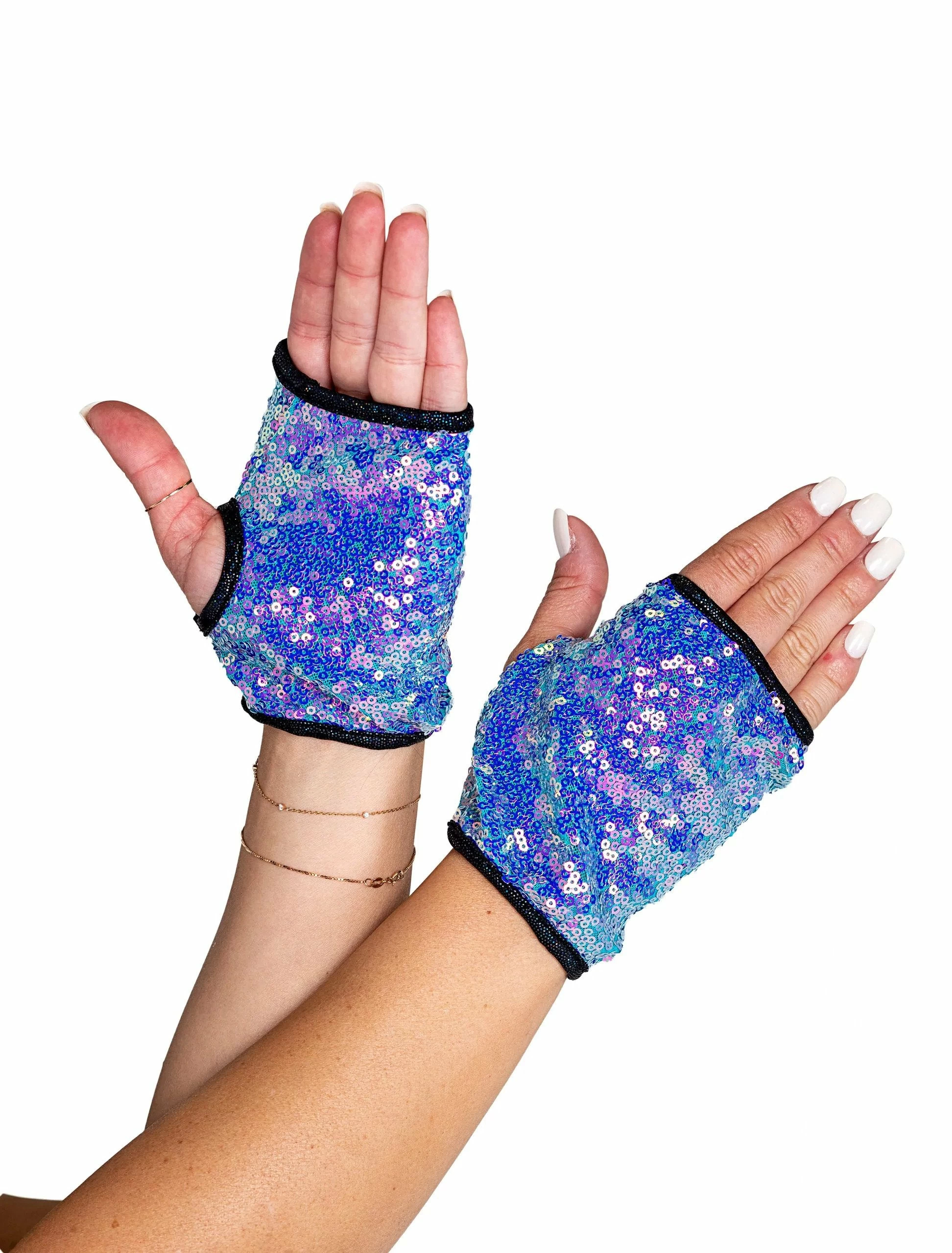 Roma Astro Candy Open Finger Sequin Gloves 5 Roma Astro Candy Open Finger Sequin Gloves - Image 3