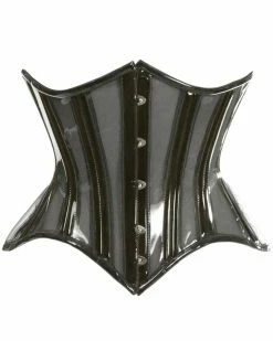 Daisy's Corsets Black Clear Underbust Corset -ravewonder shop ezgif 2 07e75d30b5