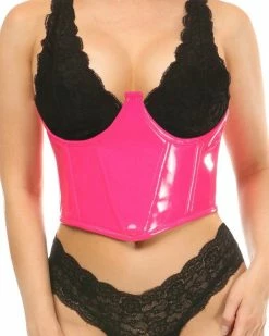 Daisy's Corsets Neon Pink Patent Waist Cincher -ravewonder shop ezgif 2 ba72d9cc6f