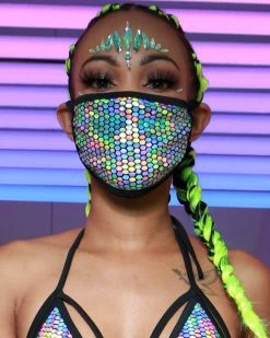 Elizabeth Galactic Prism Face Mask