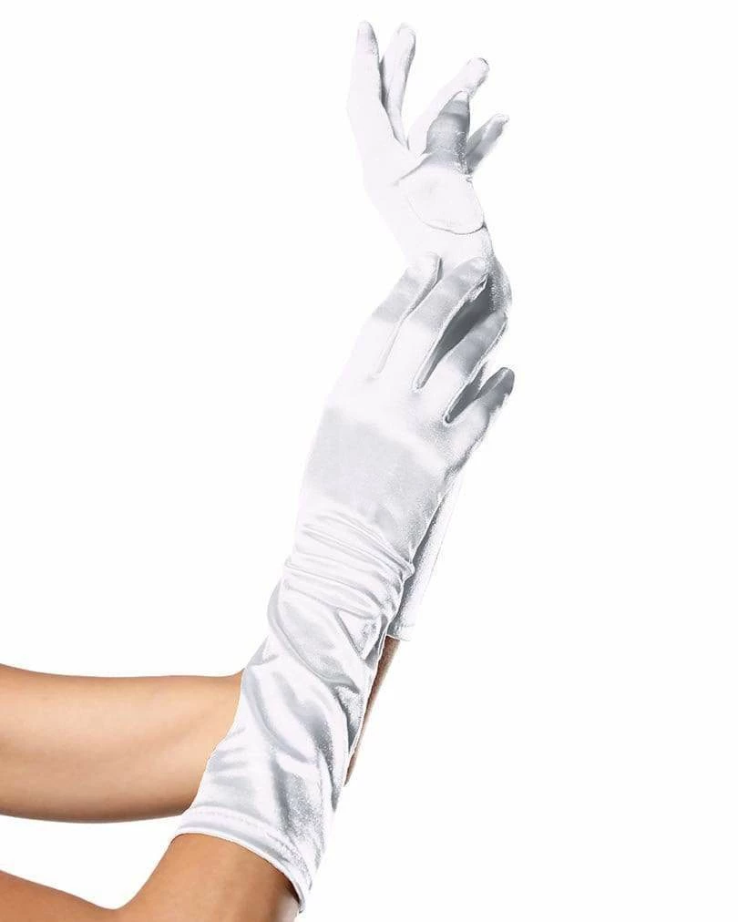 Leg Avenue Satin Elbow-Length Gloves 5 Leg Avenue Satin Elbow-Length Gloves - Image 5