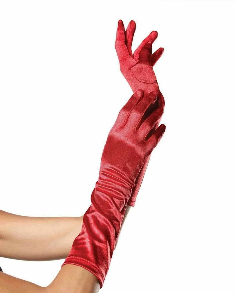 Leg Avenue Satin Elbow-Length Gloves 4 Leg Avenue Satin Elbow-Length Gloves - Image 4