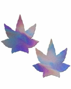 Pastease Holographic Indica Weed Marijuana Leaf Nipple Pasties -ravewonder shop lfi hol lv p 96737.1520015890