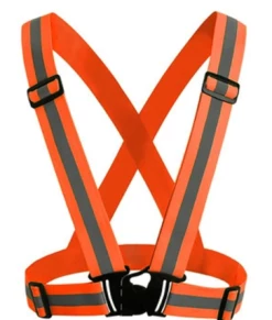 AE Danger Zone Neon Reflective Buckle Vest -ravewonder shop orange