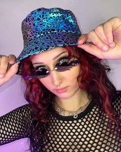 AE Shattered Flash Reflective Bucket Hat -ravewonder shop p15