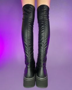 Pleasers Demonia Emily Black Thigh-High Boots 11 Pleasers Demonia Emily Black Thigh-High Boots -ravewonder shop p33 282260c1 a898 49d0 a14e 0167d8562fb9