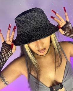 AE Shattered Flash Reflective Bucket Hat -ravewonder shop p36 a17bca02 dd82 4198 adf5 c6ebb4be930c