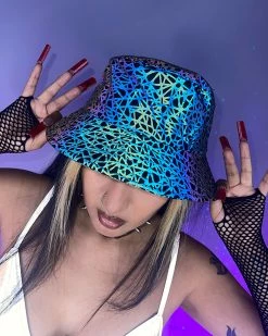 AE Shattered Flash Reflective Bucket Hat