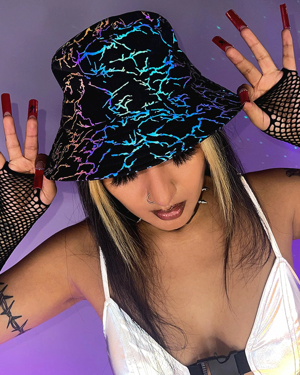 AE Electrified Flash Reflective Bucket Hat 3 AE Electrified Flash Reflective Bucket Hat