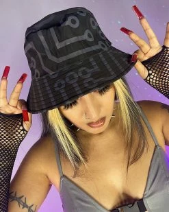 AE Geo Flash Reflective Bucket Hat 11 AE Geo Flash Reflective Bucket Hat -ravewonder shop p41