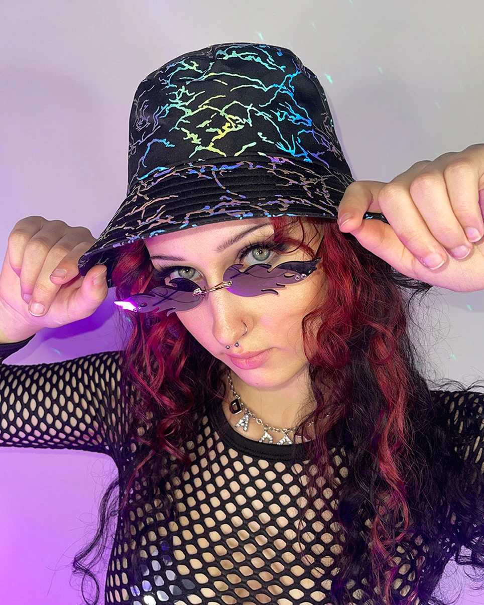 AE Electrified Flash Reflective Bucket Hat 7 AE Electrified Flash Reflective Bucket Hat - Image 5