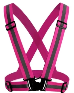 AE Danger Zone Neon Reflective Buckle Vest -ravewonder shop pink