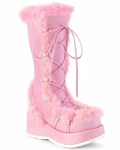 Pleasers Demonia Pink Winter Solstice Faux Fur Boots -ravewonder shop pink1 a91d21cf ec0b 4f8f b5da 4fa36ef93f32