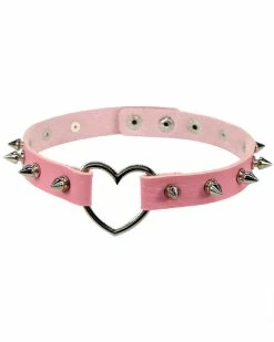 AE Heart Spike Choker 22 AE Heart Spike Choker -ravewonder shop pink b7077f13 ca0c 4c78 81ea 7f391de94122