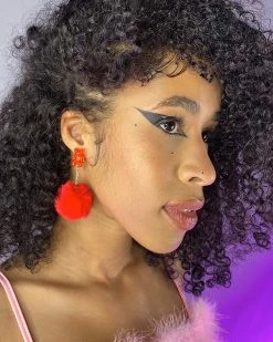 AE Your Teddy Gummy Bear Plush Earrings -ravewonder shop red f7cbbcd7 6f22 47c7 911c d406bd44965b