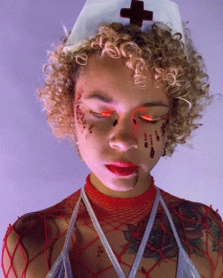 Rave Wonderland LED Multi Functional Eyelashes -ravewonder shop redfinal